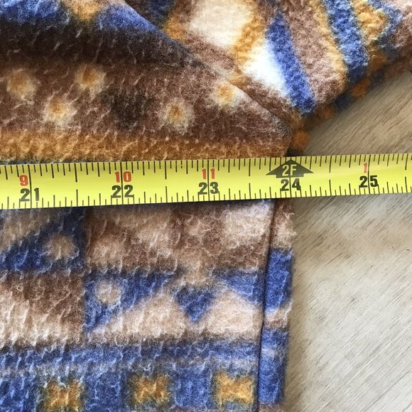 Vintage VTG Tudor Court Full Zip Fleece Fair Isle Nordic Sweater Large - Picture 4 of 5